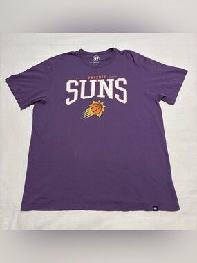 Men’s ‘47 Brand Phoenix Suns Graphic Basketball Tee | Purple | Size XL